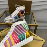 Cheap Christian Louboutin High Top Shoes For Men #1172353 Replica Wholesale [$92.00 USD] [ITEM#1172353] on Replica Christian Louboutin High Top Shoes