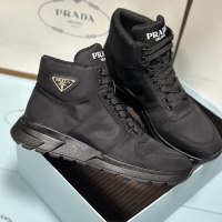Cheap Prada High Top Shoes For Men #1172857 Replica Wholesale [$92.00 USD] [ITEM#1172857] on Replica Prada High Top Shoes