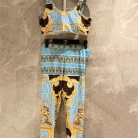 Cheap Versace Yoga Tracksuits Sleeveless For Women #1173624 Replica Wholesale [$72.00 USD] [ITEM#1173624] on Replica Versace Tracksuits