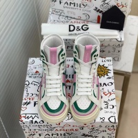 Cheap D&amp;G High Top Shoes For Women #1174082 Replica Wholesale [$96.00 USD] [ITEM#1174082] on Replica Dolce &amp; Gabbana D&amp;G High Top Shoes