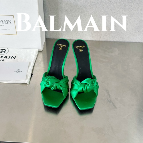 Cheap Balmain Slippers For Women #1174276 Replica Wholesale [$108.00 USD] [ITEM#1174276] on Replica Balmain Slippers