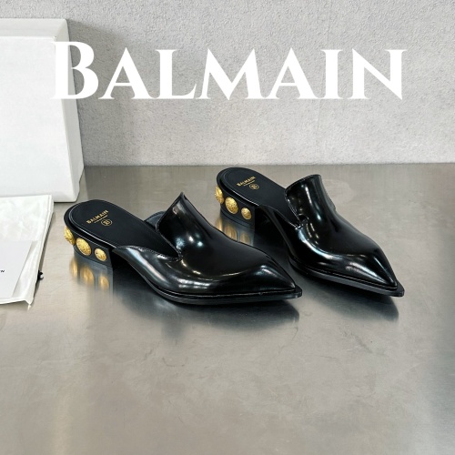 Cheap Balmain Slippers For Women #1174285 Replica Wholesale [$118.00 USD] [ITEM#1174285] on Replica Balmain Slippers