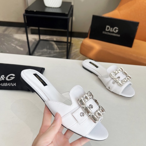 Cheap Dolce &amp; Gabbana D&amp;G Slippers For Women #1174388 Replica Wholesale [$85.00 USD] [ITEM#1174388] on Replica Dolce &amp; Gabbana D&amp;G Slippers