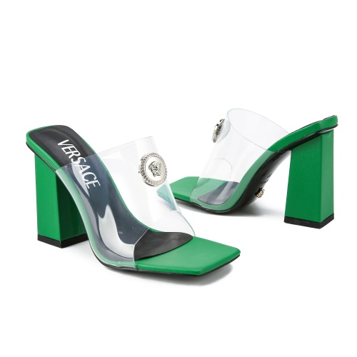 Cheap Versace Slippers For Women #1174764 Replica Wholesale [$88.00 USD] [ITEM#1174764] on Replica Versace Slippers