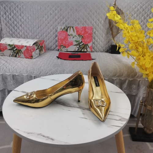 Cheap Dolce &amp; Gabbana D&amp;G High-Heeled Shoes For Women #1174802 Replica Wholesale [$130.00 USD] [ITEM#1174802] on Replica Dolce &amp; Gabbana D&amp;G High-Heeled Shoes