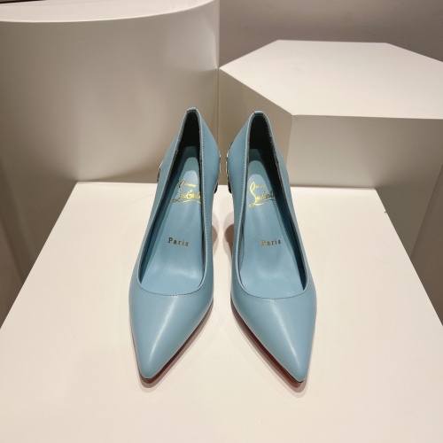 Cheap Christian Louboutin High-heeled shoes For Women #1174841 Replica Wholesale [$118.00 USD] [ITEM#1174841] on Replica Christian Louboutin High-heeled shoes
