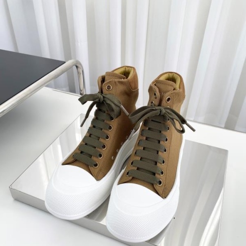 Cheap Alexander McQueen High Tops Shoes For Women #1174896 Replica Wholesale [$96.00 USD] [ITEM#1174896] on Replica Alexander McQueen High Tops Shoes