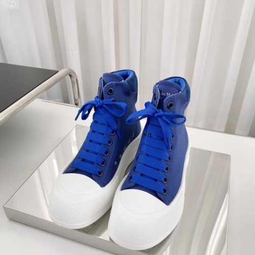 Cheap Alexander McQueen High Tops Shoes For Women #1174900 Replica Wholesale [$96.00 USD] [ITEM#1174900] on Replica Alexander McQueen High Tops Shoes