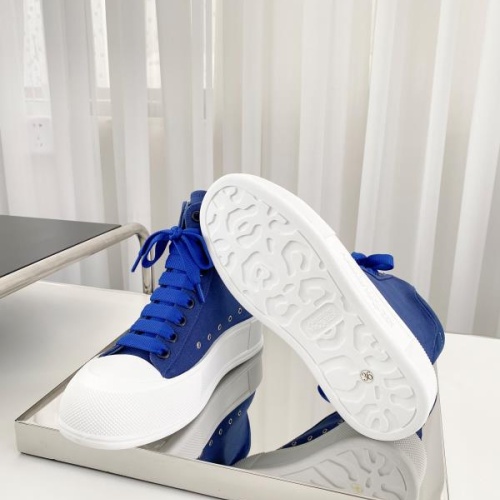 Cheap Alexander McQueen High Tops Shoes For Men #1174901 Replica Wholesale [$98.00 USD] [ITEM#1174901] on Replica Alexander McQueen High Tops Shoes