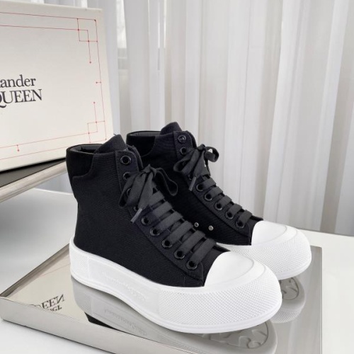 Cheap Alexander McQueen High Tops Shoes For Women #1174902 Replica Wholesale [$96.00 USD] [ITEM#1174902] on Replica Alexander McQueen High Tops Shoes