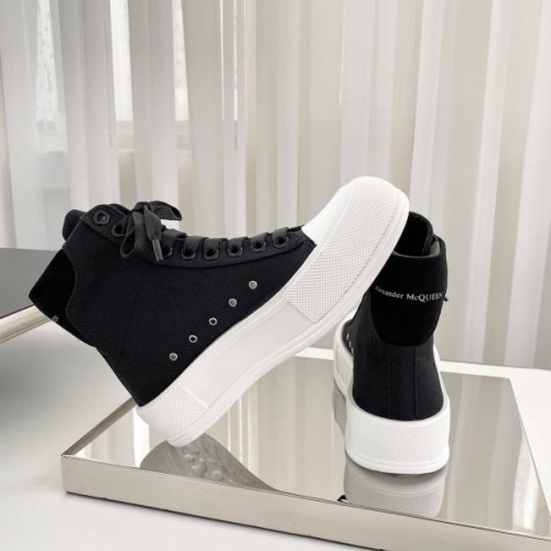 Cheap Alexander McQueen High Tops Shoes For Men #1174903 Replica Wholesale [$98.00 USD] [ITEM#1174903] on Replica Alexander McQueen High Tops Shoes