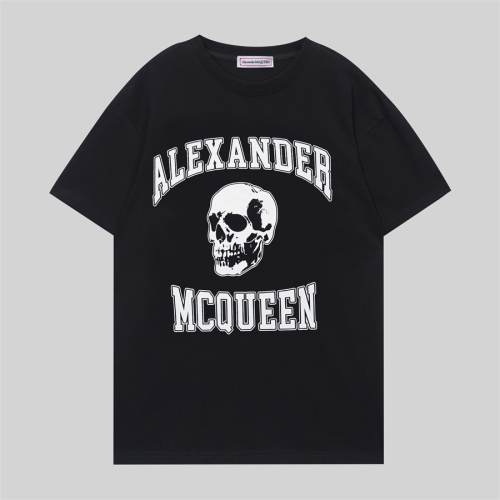 Cheap Alexander McQueen T-shirts Short Sleeved For Unisex #1174978 Replica Wholesale [$27.00 USD] [ITEM#1174978] on Replica Alexander McQueen T-shirts