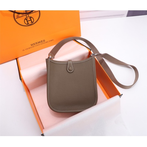 Cheap Hermes AAA Quality Messenger Bags In Silver For Women #1174982 Replica Wholesale [$155.00 USD] [ITEM#1174982] on Replica Hermes AAA Quality Messenger Bags