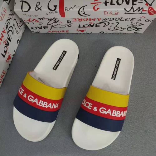 Cheap Dolce &amp; Gabbana D&amp;G Slippers For Men #1177201 Replica Wholesale [$48.00 USD] [ITEM#1177201] on Replica Dolce &amp; Gabbana D&amp;G Slippers
