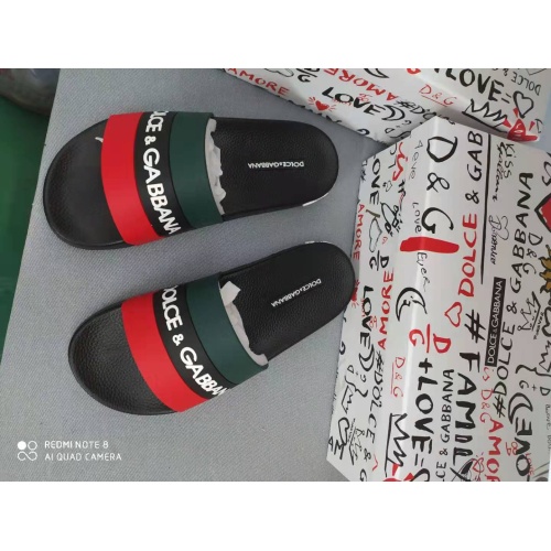 Cheap Dolce &amp; Gabbana D&amp;G Slippers For Men #1177202 Replica Wholesale [$48.00 USD] [ITEM#1177202] on Replica Dolce &amp; Gabbana D&amp;G Slippers