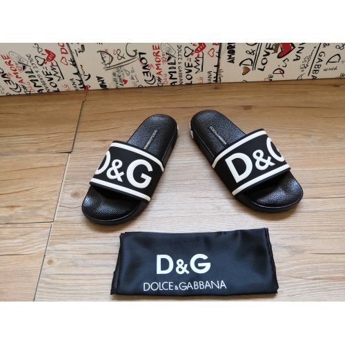 Cheap Dolce &amp; Gabbana D&amp;G Slippers For Women #1177210 Replica Wholesale [$48.00 USD] [ITEM#1177210] on Replica Dolce &amp; Gabbana D&amp;G Slippers