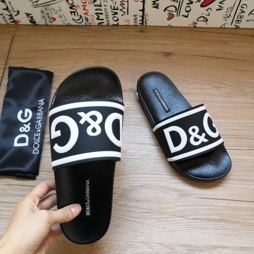 Cheap Dolce &amp; Gabbana D&amp;G Slippers For Men #1177211 Replica Wholesale [$48.00 USD] [ITEM#1177211] on Replica Dolce &amp; Gabbana D&amp;G Slippers