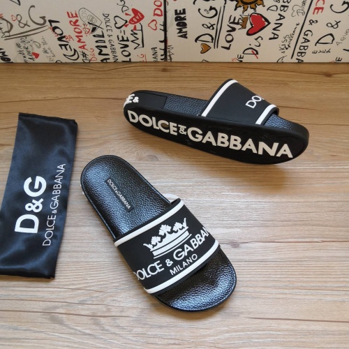 Cheap Dolce &amp; Gabbana D&amp;G Slippers For Women #1177214 Replica Wholesale [$48.00 USD] [ITEM#1177214] on Replica Dolce &amp; Gabbana D&amp;G Slippers