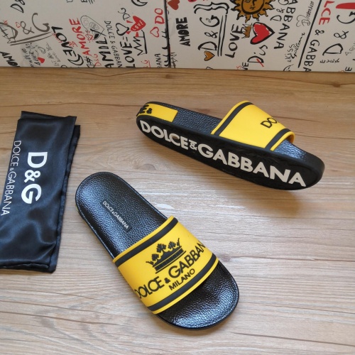 Cheap Dolce &amp; Gabbana D&amp;G Slippers For Women #1177218 Replica Wholesale [$48.00 USD] [ITEM#1177218] on Replica Dolce &amp; Gabbana D&amp;G Slippers