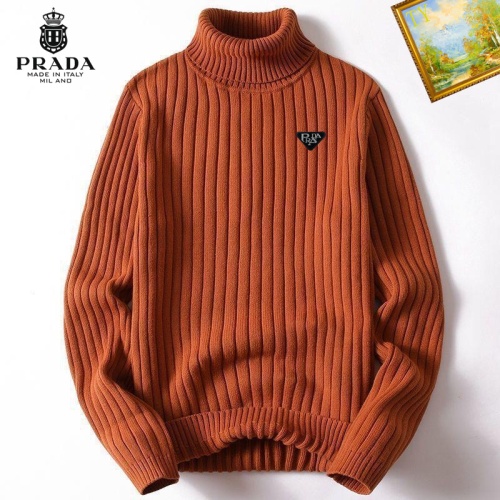 Cheap Prada Sweater Long Sleeved For Men #1177645 Replica Wholesale [$40.00 USD] [ITEM#1177645] on Replica Prada Sweater