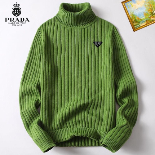 Cheap Prada Sweater Long Sleeved For Men #1177646 Replica Wholesale [$40.00 USD] [ITEM#1177646] on Replica Prada Sweater