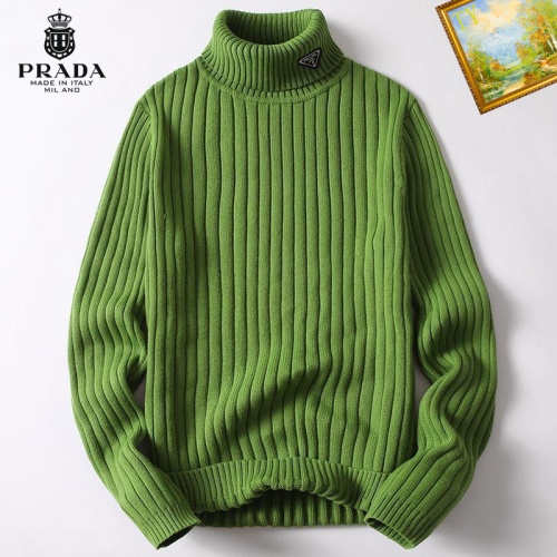 Cheap Prada Sweater Long Sleeved For Men #1177651 Replica Wholesale [$40.00 USD] [ITEM#1177651] on Replica Prada Sweater