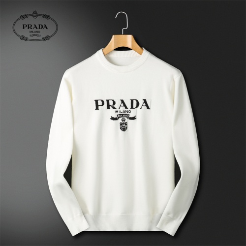 Cheap Prada Sweater Long Sleeved For Men #1177657 Replica Wholesale [$52.00 USD] [ITEM#1177657] on Replica Prada Sweater