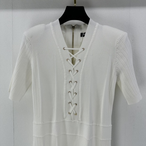Cheap Balmain Dresses Short Sleeved For Women #1178086 Replica Wholesale [$108.00 USD] [ITEM#1178086] on Replica Balmain Dresses