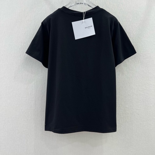 Cheap Balmain T-Shirts Short Sleeved For Women #1178133 Replica Wholesale [$68.00 USD] [ITEM#1178133] on Replica Balmain T-Shirts
