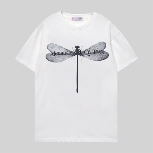 Cheap Alexander McQueen T-shirts Short Sleeved For Unisex #1178333 Replica Wholesale [$32.00 USD] [ITEM#1178333] on Replica Alexander McQueen T-shirts