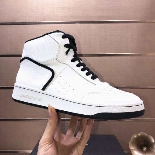 Cheap Yves Saint Laurent YSL High Tops Shoes For Men #1178769 Replica Wholesale [$98.00 USD] [ITEM#1178769] on Replica Yves Saint Laurent YSL High Tops Shoes