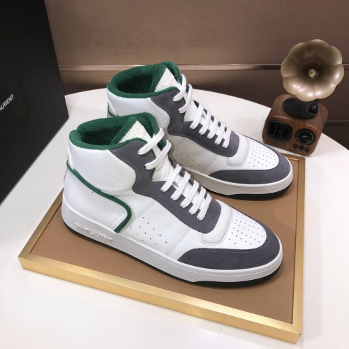Cheap Yves Saint Laurent YSL High Tops Shoes For Men #1178770 Replica Wholesale [$98.00 USD] [ITEM#1178770] on Replica Yves Saint Laurent YSL High Tops Shoes