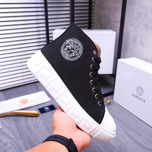 Cheap Versace High Tops Shoes For Men #1178809 Replica Wholesale [$72.00 USD] [ITEM#1178809] on Replica Versace High Tops Shoes