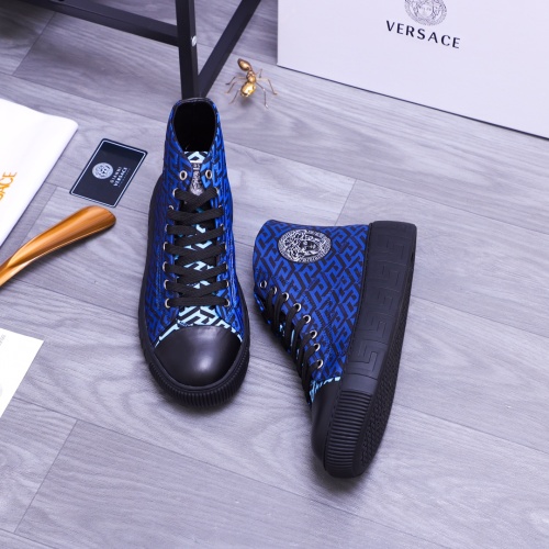 Cheap Versace High Tops Shoes For Men #1178820 Replica Wholesale [$72.00 USD] [ITEM#1178820] on Replica Versace High Tops Shoes