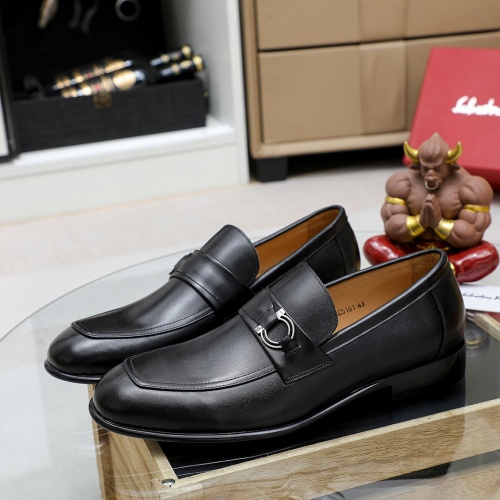 Cheap Salvatore Ferragamo Leather Shoes For Men #1178967 Replica Wholesale [$85.00 USD] [ITEM#1178967] on Replica Salvatore Ferragamo Leather Shoes