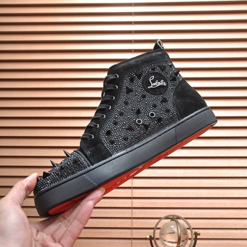 Cheap Christian Louboutin High Top Shoes For Men #1179109 Replica Wholesale [$88.00 USD] [ITEM#1179109] on Replica Christian Louboutin High Top Shoes