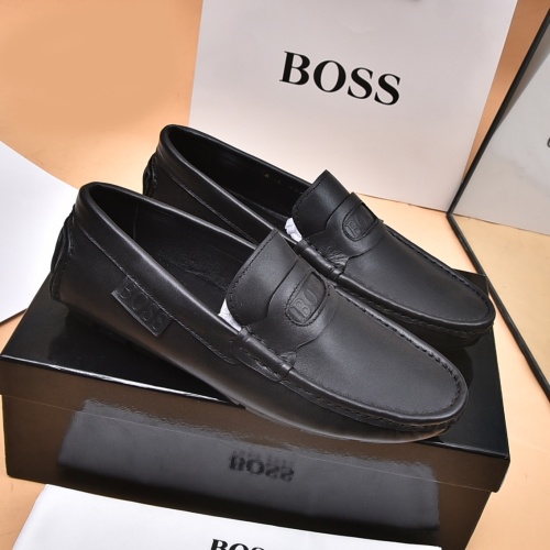 Cheap Boss Leather Shoes For Men #1179114 Replica Wholesale [$80.00 USD] [ITEM#1179114] on Replica Boss Leather Shoes