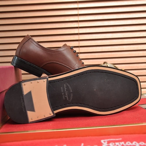 Cheap Salvatore Ferragamo Leather Shoes For Men #1179328 Replica Wholesale [$108.00 USD] [ITEM#1179328] on Replica Salvatore Ferragamo Leather Shoes