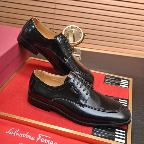 Cheap Salvatore Ferragamo Leather Shoes For Men #1179330 Replica Wholesale [$108.00 USD] [ITEM#1179330] on Replica Salvatore Ferragamo Leather Shoes