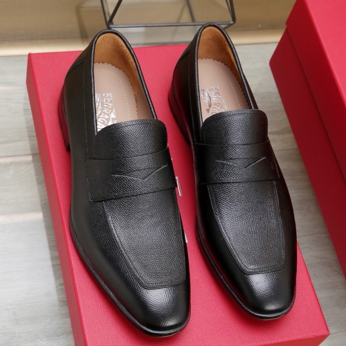 Cheap Salvatore Ferragamo Leather Shoes For Men #1179930 Replica Wholesale [$125.00 USD] [ITEM#1179930] on Replica Salvatore Ferragamo Leather Shoes