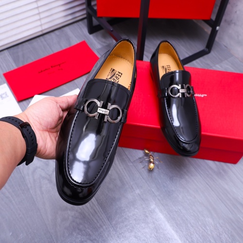 Cheap Salvatore Ferragamo Leather Shoes For Men #1180034 Replica Wholesale [$92.00 USD] [ITEM#1180034] on Replica Salvatore Ferragamo Leather Shoes