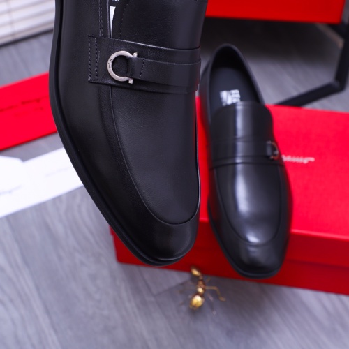 Cheap Salvatore Ferragamo Leather Shoes For Men #1180037 Replica Wholesale [$96.00 USD] [ITEM#1180037] on Replica Salvatore Ferragamo Leather Shoes