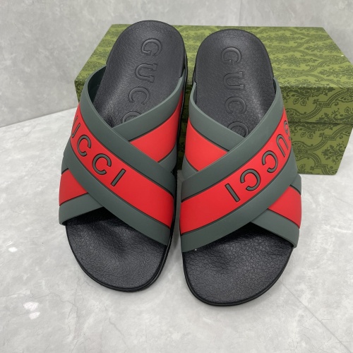 Cheap Gucci Slippers For Men #1180453 Replica Wholesale [$56.00 USD] [ITEM#1180453] on Replica Gucci Slippers