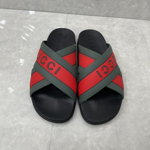 Cheap Gucci Slippers For Men #1180453 Replica Wholesale [$56.00 USD] [ITEM#1180453] on Replica Gucci Slippers