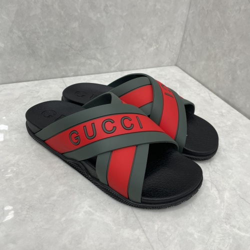 Cheap Gucci Slippers For Men #1180453 Replica Wholesale [$56.00 USD] [ITEM#1180453] on Replica Gucci Slippers