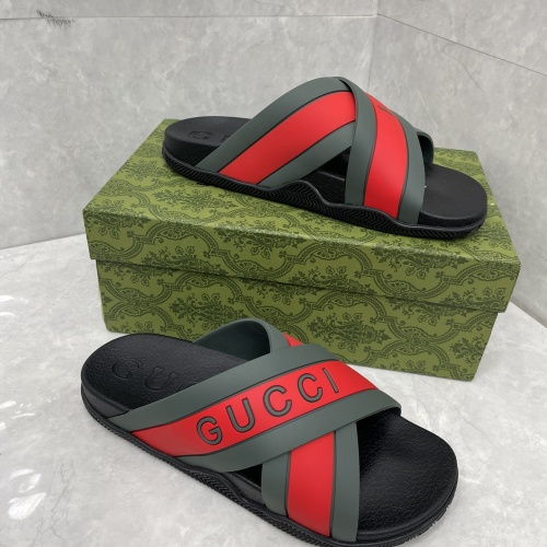 Cheap Gucci Slippers For Men #1180453 Replica Wholesale [$56.00 USD] [ITEM#1180453] on Replica Gucci Slippers