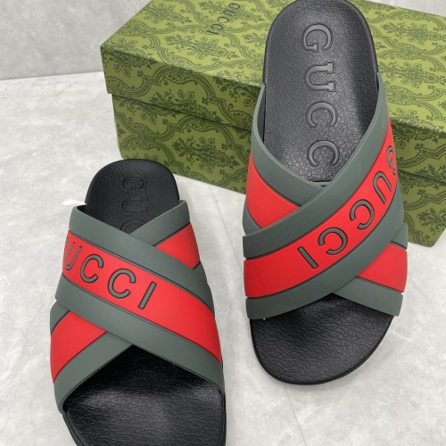 Cheap Gucci Slippers For Men #1180453 Replica Wholesale [$56.00 USD] [ITEM#1180453] on Replica Gucci Slippers