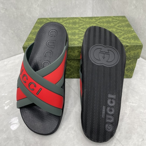 Cheap Gucci Slippers For Men #1180453 Replica Wholesale [$56.00 USD] [ITEM#1180453] on Replica Gucci Slippers