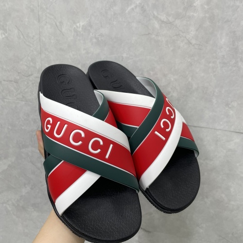 Cheap Gucci Slippers For Men #1180455 Replica Wholesale [$56.00 USD] [ITEM#1180455] on Replica Gucci Slippers