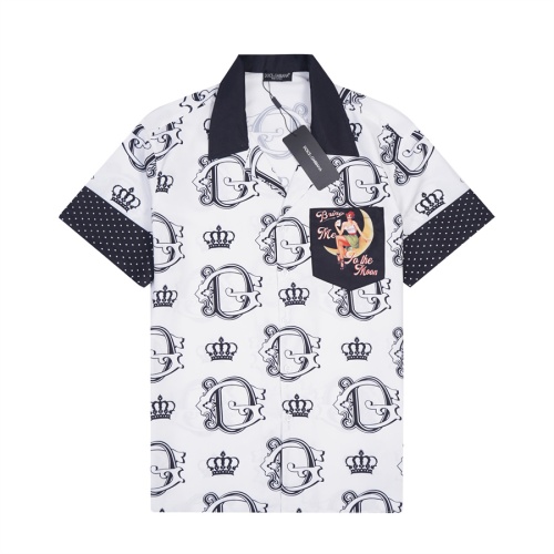 Cheap Dolce &amp; Gabbana D&amp;G Shirts Short Sleeved For Men #1181229 Replica Wholesale [$29.00 USD] [ITEM#1181229] on Replica Dolce &amp; Gabbana D&amp;G Shirts